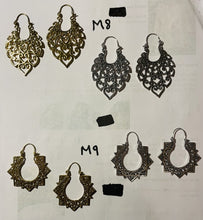 Load image into Gallery viewer, Earrings - Brass Tribal Gypsy Earrings - Medium
