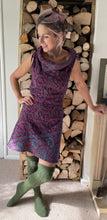 Load image into Gallery viewer, Buy now online from Emma&#39;s Emporium, fleece cowl neck winter dress
