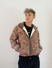 Load image into Gallery viewer, Sari Fleece lined Bomber Jacket - Paisley
