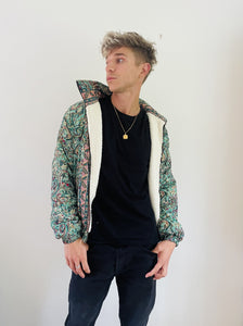Sari Fleece lined Bomber Jacket - Paisley