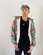 Load image into Gallery viewer, Sari Fleece lined Bomber Jacket - Paisley
