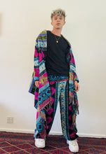 Load image into Gallery viewer, Emma&#39;s Emporium geometric patterned wrap blanket warm fleece cardigan. Buy now from Emma&#39;s Emporium online ethical alternative hippie festival fashions - women&#39;s and men&#39;s unisex clothing!
