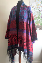 Load image into Gallery viewer, Emma&#39;s Warm Fleecy Geometric Wrap Cardigan
