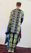 Load image into Gallery viewer, Emma&#39;s Emporium geometric patterned wrap blanket warm fleece cardigan. Buy now from Emma&#39;s Emporium online ethical alternative hippie festival fashions - women&#39;s and men&#39;s unisex clothing!
