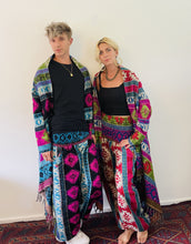 Load image into Gallery viewer, Emma&#39;s Emporium geometric patterned wrap blanket warm fleece cardigan. Buy now from Emma&#39;s Emporium online ethical alternative hippie festival fashions - women&#39;s and men&#39;s unisex clothing!
