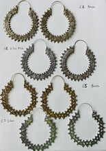 Load image into Gallery viewer, EMMA&#39;S EMPORIUM extra large brass and silver plate Indian earrings
