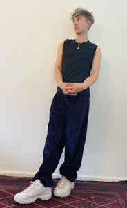 Emma's Emporium Velvet genie trousers, warm winter, fair trade ethical alternative fashion, hippie festival men's women's unisex gender fluid clothing. Shop online now at Emma's Emporium!