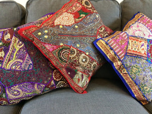 Cushion Cover - Recycled Sequin Patchwork