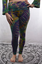 Load image into Gallery viewer, Shop now online at Emma&#39;s Emporium! Cotton lycra tie dye leggings, colourful comfy festival leggings!
