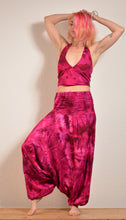 Load image into Gallery viewer, Buy online now from Emma&#39;s Emporium, tie dye harem trousers, super bright colourful festival fashion!
