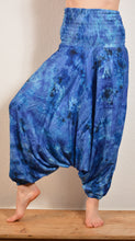 Load image into Gallery viewer, Buy online now from Emma&#39;s Emporium, tie dye harem trousers, super bright colourful festival fashion!

