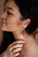 Load image into Gallery viewer, Emma&#39;s Emporium Brass tribal earrings

