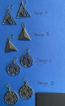 Load image into Gallery viewer, Earrings - Brass Geometric Hook Earrings

