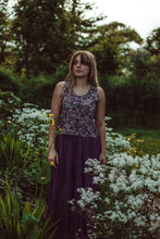 Load image into Gallery viewer, Emma&#39;s Emporium full length cotton maxi skirt, gypsy boho style - with pockets! hippie festival vibe, women&#39;s slow fashion available to buy online.
