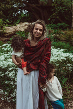 Load image into Gallery viewer, Emma&#39;s Emporium Autumn Winter wrap blanket cardigan in paisley fleece
