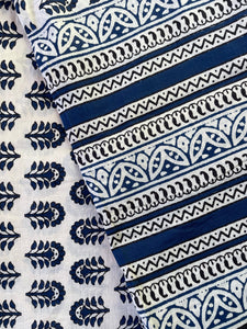 Close Up. Block Printed Natural Cotton Scarf, Scarves, Sarong. Perfect for beach or lightweight scarf. Emma's Emporiumalternative women's fashion, Hippy Festival Fashion, Homewares and accessories. Fair trade and Ethically sourced from India and around the world. Emma's Emporium.
