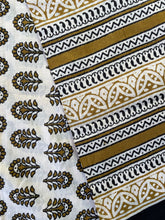 Load image into Gallery viewer, Close Up. Block Printed Natural Cotton Scarf, Scarves, Sarong. Perfect for beach or lightweight scarf. Emma&#39;s Emporiumalternative women&#39;s fashion, Hippy Festival Fashion, Homewares and accessories. Fair trade and Ethically sourced from India and around the world. Emma&#39;s Emporium.

