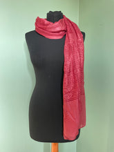 Load image into Gallery viewer, Emma&#39;s Emporium Indian Lightweight Summer Sarong Scarves, large loose shawls for sunny spring days, perfect beach coverup, colourful and printed with OM symbols. Emma&#39;s Emporium alternative Festival and Hippy Women&#39;s Clothing, accessories and Boho homewares and Gifts. Rayon Hippie Scarf, Shawl, Sarong.
