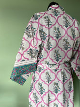 Load image into Gallery viewer, Women&#39;s short cotton kimono Dressing Gown
