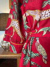 Load image into Gallery viewer, Jungle Leopard print Cotton Kimono Dressing Gown
