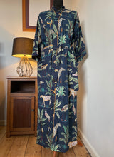Load image into Gallery viewer, Jungle Leopard print Cotton Kimono Dressing Gown
