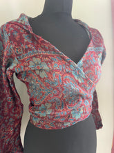 Load image into Gallery viewer, Top - Fleecy Paisley Hooded Tie Top
