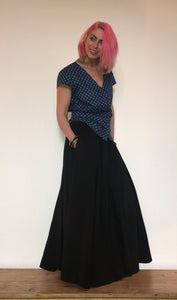 Full length cotton gypsy skirt, available to buy now from Emma's Emporium
