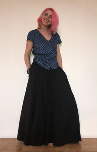 Full length cotton gypsy skirt, available to buy now from Emma's Emporium