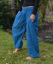 Load image into Gallery viewer, Emma&#39;s Emporium Corduroy winter genie harem trousers, boho hippie festival fashion
