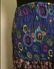 Load image into Gallery viewer, Emmas emporium recycled cotton frill maxi skirt. Colourful Indian block print ethnic skirt
