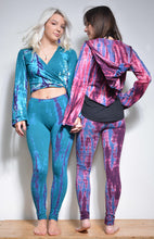 Load image into Gallery viewer, Shop now online at Emma&#39;s Emporium! Cotton lycra tie dye leggings, colourful comfy festival leggings!
