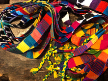 Load image into Gallery viewer, Hand Woven Cotton Belt, strap, or hat band, from Guatemala
