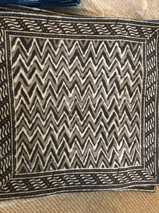 Cushion Cover - Hand block printed Zig Zag