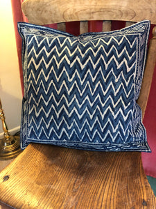 Cushion Cover - Hand block printed Zig Zag