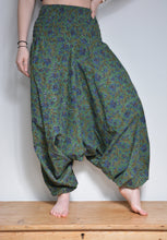 Load image into Gallery viewer, Emma&#39;s Emporium Block Print harem trouser, floral printed cotton, ethnic hippie style
