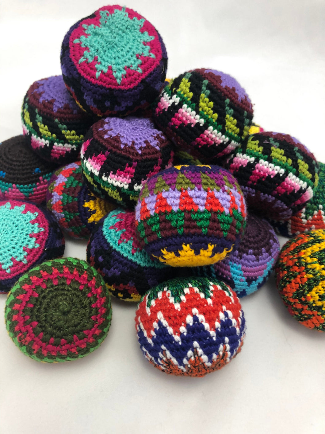 Buy now online from Emma's Emporium! Handmade Guatemalan Juggling Balls