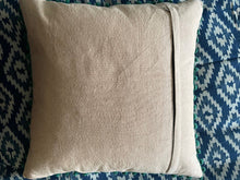 Load image into Gallery viewer, Back View. New in stock at Emma&#39;s Emporium. Mexican folk art inspired colourful bird and flower embroidered cushion cover, extra large size; unusual design the perfect addition to any boho or eclectic home. Buy online now from Emma&#39;s Emporium bohemian and hippy home wares and clothing.

