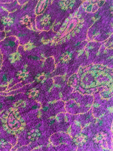 Load image into Gallery viewer, Emma&#39;s Emporium fleece genie harem trousers, loose fit warm winter  hippy pants, made from machine washable vegan fleece, in bright flower or paisley design. Slow fashion, ethically sourced hippie festival hippy fashion.
